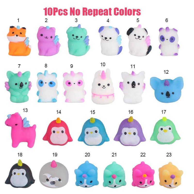 10Pcs Unicorn Animals Cute Mochi Squishy Toys - Brand My Case