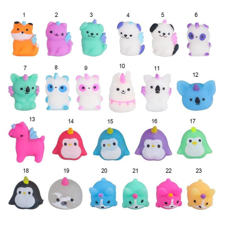 10Pcs Unicorn Animals Cute Mochi Squishy Toys - Brand My Case