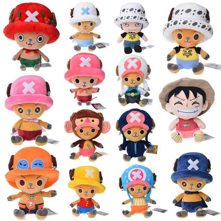 11CM One Piece Kawaii Plush Keychain Toy Tony Chopper Soft Stuffed Plush Dolls Keychain Handbag Ornaments Toys Gift - Brand My Case