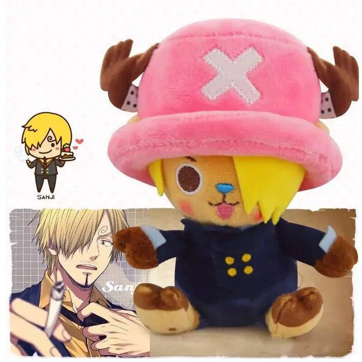 11CM One Piece Kawaii Plush Keychain Toy Tony Chopper Soft Stuffed Plush Dolls Keychain Handbag Ornaments Toys Gift - Brand My Case