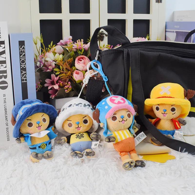 11CM One Piece Kawaii Plush Keychain Toy Tony Chopper Soft Stuffed Plush Dolls Keychain Handbag Ornaments Toys Gift - Brand My Case