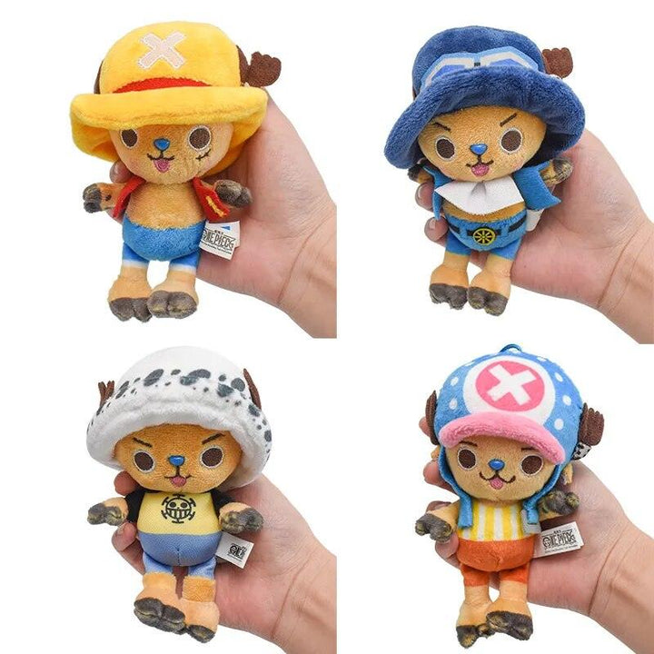 11CM One Piece Kawaii Plush Keychain Toy Tony Chopper Soft Stuffed Plush Dolls Keychain Handbag Ornaments Toys Gift - Brand My Case