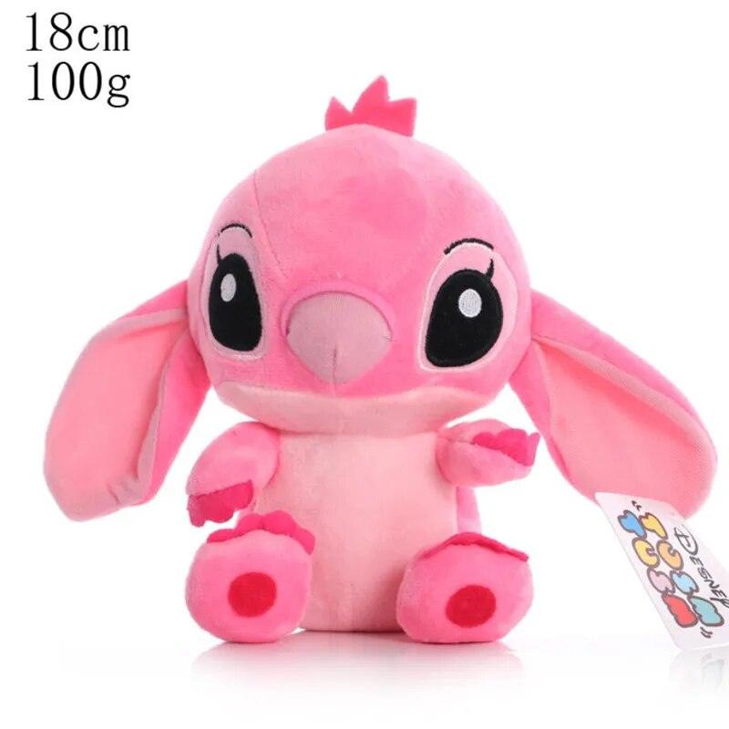 12 -20 CM Disney Mickey Mouse Minnie Stitch Cute Plush Toys Couple Standing Lilo & Stitch Cartoon Stuffed Plush Dolls Toys - Brand My Case