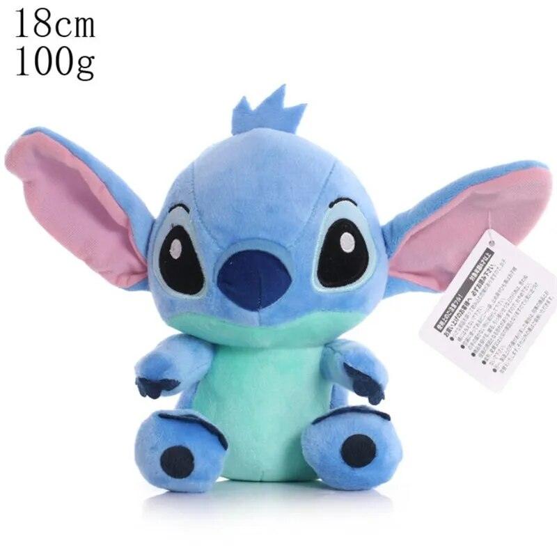 12 -20 CM Disney Mickey Mouse Minnie Stitch Cute Plush Toys Couple Standing Lilo & Stitch Cartoon Stuffed Plush Dolls Toys - Brand My Case