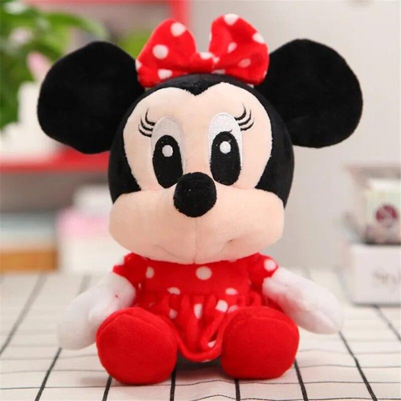 12 -20 CM Disney Mickey Mouse Minnie Stitch Cute Plush Toys Couple Standing Lilo & Stitch Cartoon Stuffed Plush Dolls Toys - Brand My Case