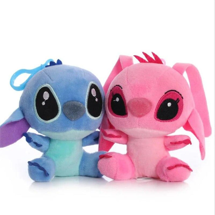 12 -20 CM Disney Mickey Mouse Minnie Stitch Cute Plush Toys Couple Standing Lilo & Stitch Cartoon Stuffed Plush Dolls Toys - Brand My Case