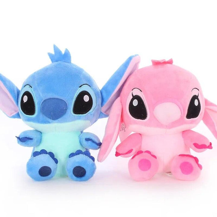 12/20cm kawaii Stitch Couple Models Cartoon Stuffed Plush Dolls Anime Plush Baby Toys Pendant Toys Girl Kids Birthday Gift - Brand My Case