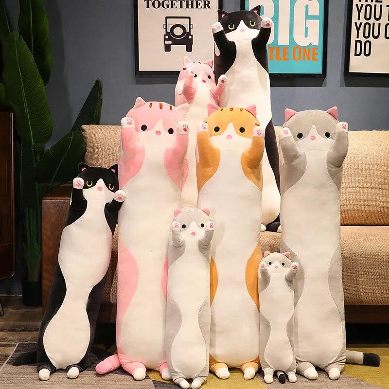 130CM Cute Soft Long Cat&Dog Boyfriend Pillow Plush Toys Stuffed Pause Office Nap Sleep Pillow Cushion Gift Doll for Kids Girls - Brand My Case