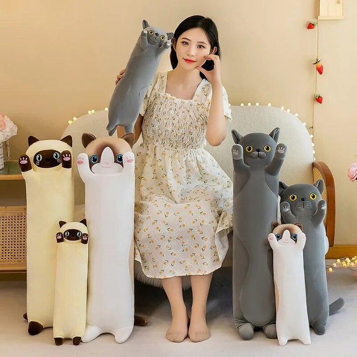 130CM Cute Soft Long Cat&Dog Boyfriend Pillow Plush Toys Stuffed Pause Office Nap Sleep Pillow Cushion Gift Doll for Kids Girls - Brand My Case