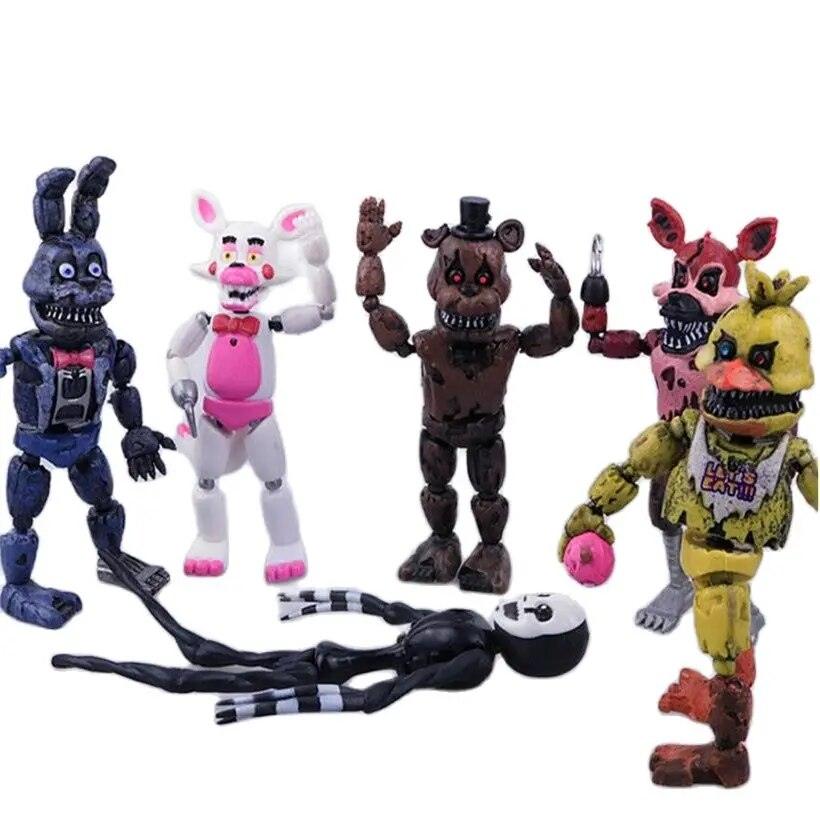 13.5-15 CM Five Night At Freddy Anime Figure Fnaf Bonnie Bear Foxy Pvc Model Action Figure Freddy Toys Children Birthday Gifts - Brand My Case