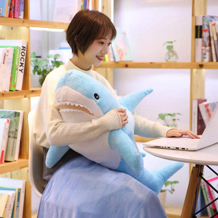 140CM Big Soft Simulation Cute Shark Plush Toys Kawaii Stuffed Kids Children Boys Girls Lovely Animal Pillow for Birthday Gifts - Brand My Case