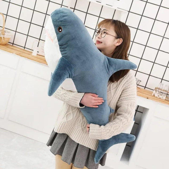 140CM Big Soft Simulation Cute Shark Plush Toys Kawaii Stuffed Kids Children Boys Girls Lovely Animal Pillow for Birthday Gifts - Brand My Case