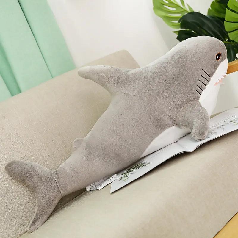 140CM Big Soft Simulation Cute Shark Plush Toys Kawaii Stuffed Kids Children Boys Girls Lovely Animal Pillow for Birthday Gifts - Brand My Case