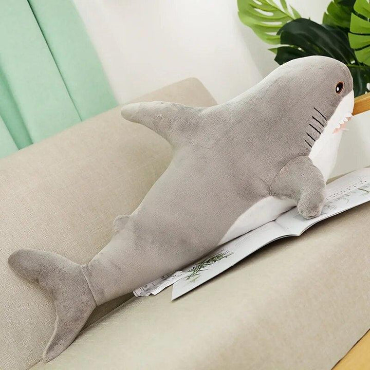 140cm Giant Cute Shark Plush Toy Soft Stuffed Speelgoed Animal Reading Pillow for Birthday Gifts Cushion Doll Gift For Children - Brand My Case