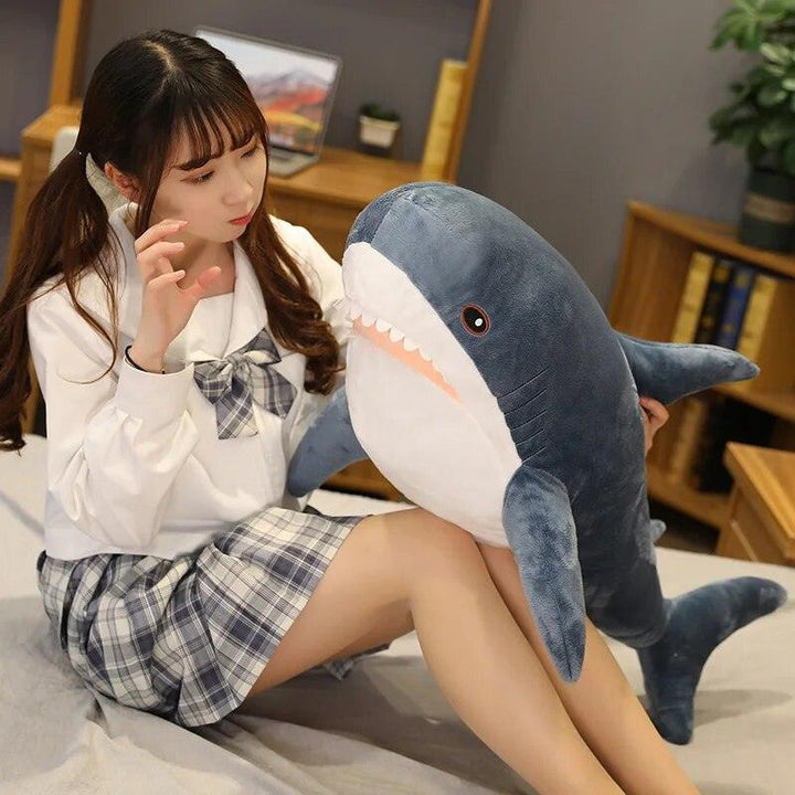 140cm Giant Shark Plush Toy Stuffed Speelgoed Animal Reading Pillow for Birthday Gifts Doll Gift For Children - Brand My Case