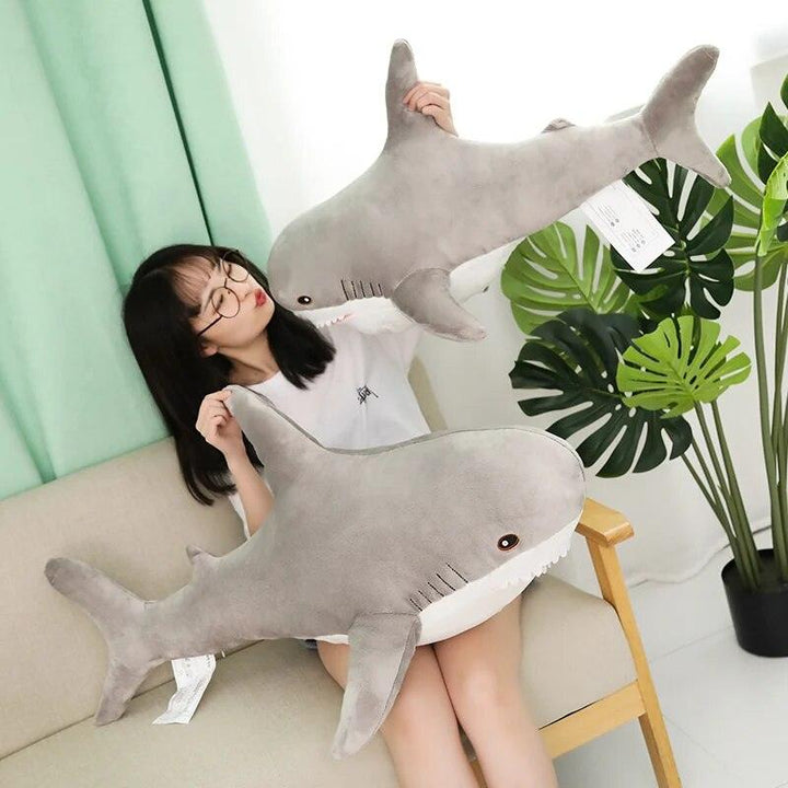 140cm Giant Shark Plush Toy Stuffed Speelgoed Animal Reading Pillow for Birthday Gifts Doll Gift For Children - Brand My Case