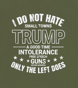Men Cotton Trump T-Shirt with Bold Slogan