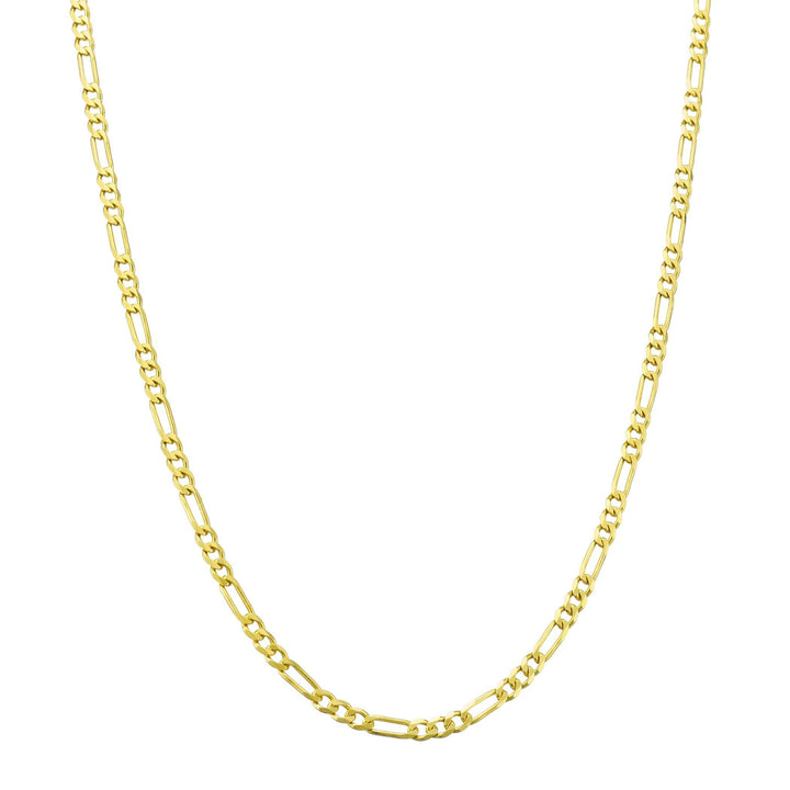 14k Gold Thin Baby Figaro Chain Necklace - Brand My Case