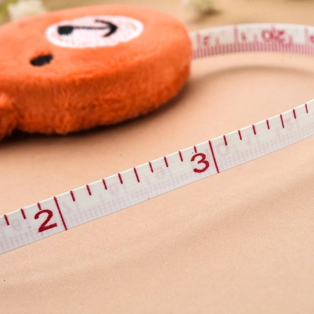 150cm Novelty Funny & Cute Cartoon Retractable Tape Measure Plush Ruler Sewing Tool - Brand My Case