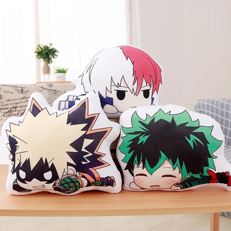 15/35cm Lovely Anime Plush Toy Bakugou Katsuki Todoroki Shoto Midoriya Izuku Bolster Boku My Hero Academic Pillow Birthday Gift - Brand My Case