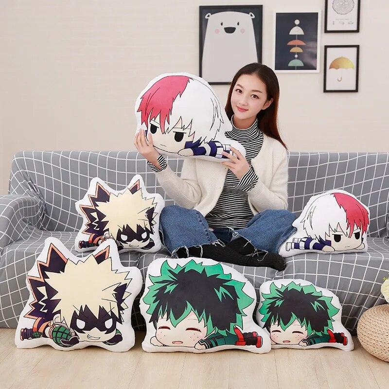 15/35cm Lovely Anime Plush Toy Bakugou Katsuki Todoroki Shoto Midoriya Izuku Bolster Boku My Hero Academic Pillow Birthday Gift - Brand My Case