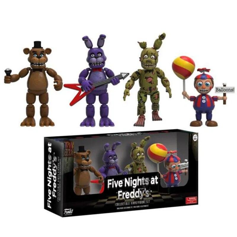 15cm FNAF Figures Freddy Bonnie Foxy Chica Fazbear Bear Action Figure PVC Collection Nightmare Fredbear Balloon Boy Dolls Model - Brand My Case