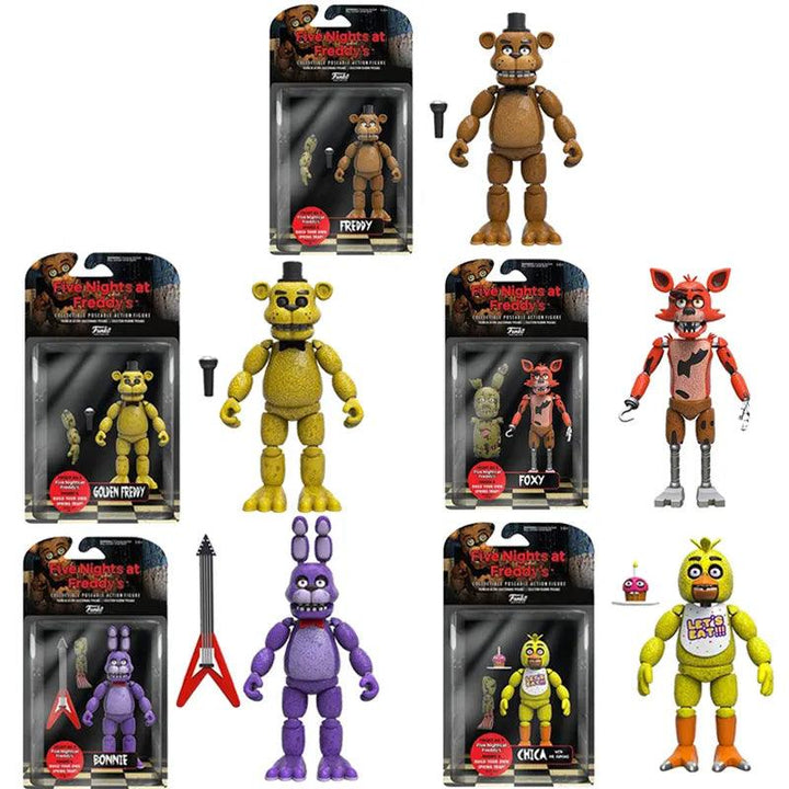 15cm FNAF Figures Freddy Bonnie Foxy Chica Fazbear Bear Action Figure PVC Collection Nightmare Fredbear Balloon Boy Dolls Model - Brand My Case