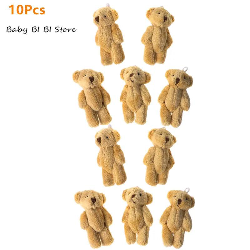 15Pcs/10/5Pcs Kawaii Small Bears Plush Soft Toys Pearl Velvet Dolls Gifts Mini Teddy Bear for Key Ring Girl Gift Women Favorite - Brand My Case