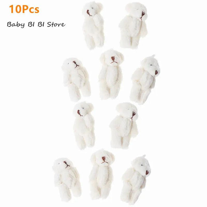 15Pcs/10/5Pcs Kawaii Small Bears Plush Soft Toys Pearl Velvet Dolls Gifts Mini Teddy Bear for Key Ring Girl Gift Women Favorite - Brand My Case