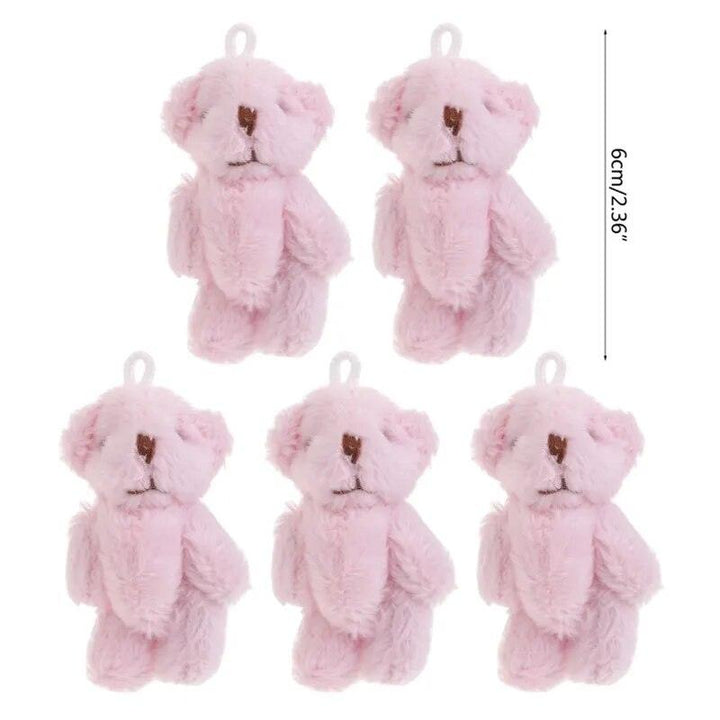 15Pcs/10/5Pcs Kawaii Small Bears Plush Soft Toys Pearl Velvet Dolls Gifts Mini Teddy Bear for Key Ring Girl Gift Women Favorite - Brand My Case