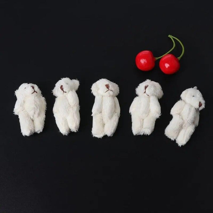 15Pcs/10/5Pcs Kawaii Small Bears Plush Soft Toys Pearl Velvet Dolls Gifts Mini Teddy Bear for Key Ring Girl Gift Women Favorite - Brand My Case