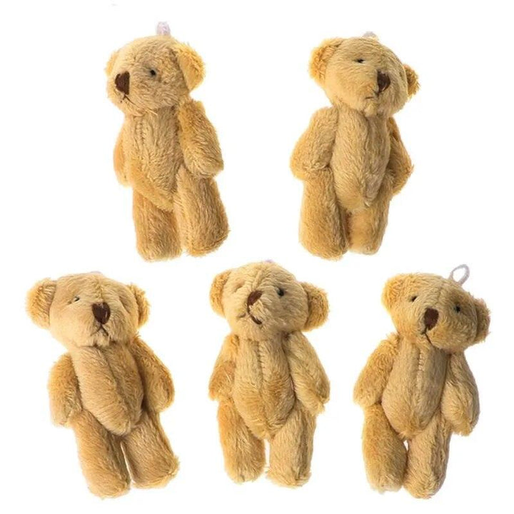 15Pcs/10/5Pcs Kawaii Small Bears Plush Soft Toys Pearl Velvet Dolls Gifts Mini Teddy Bear for Key Ring Girl Gift Women Favorite - Brand My Case