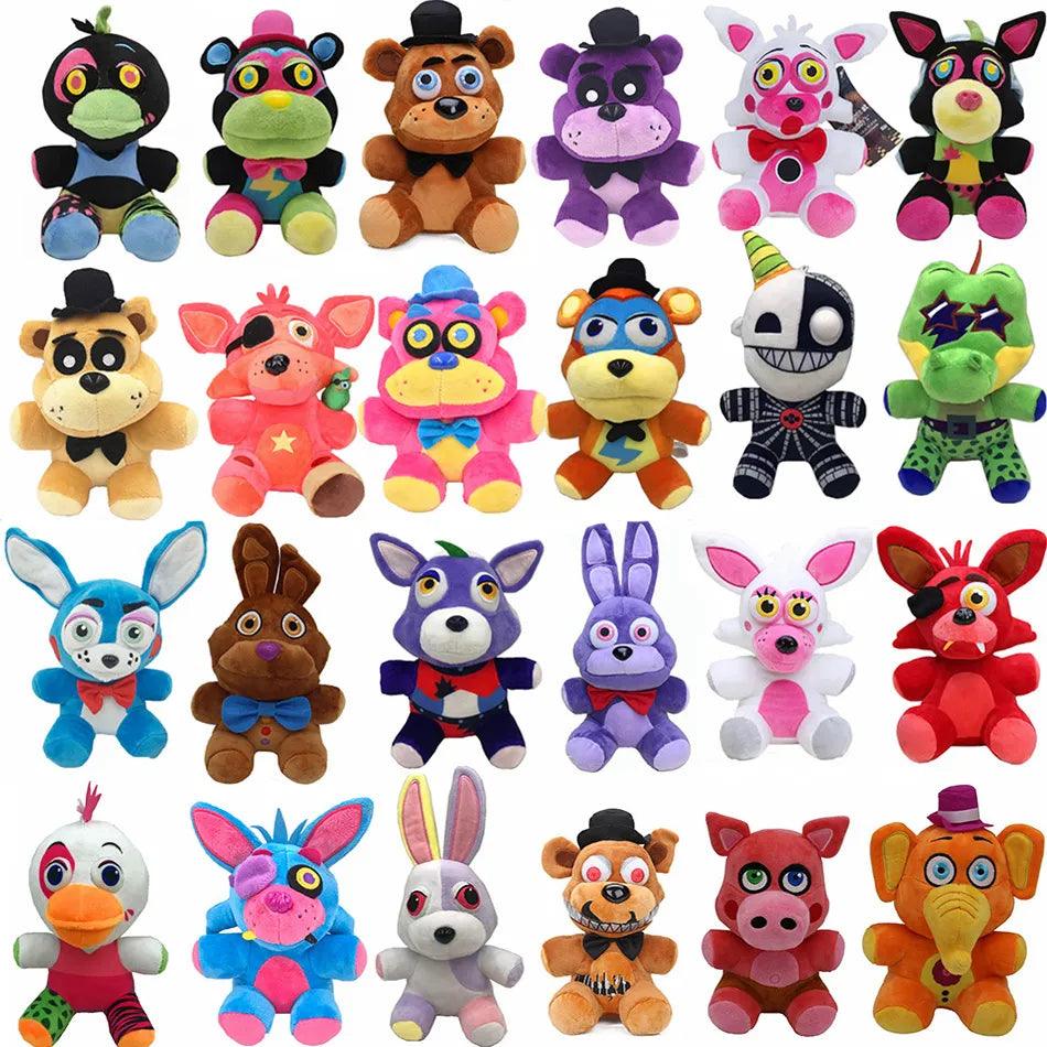 18~20cm Kawaii FNAF Plush Toy Cartoon Animal Freddy Fazbear Plush Doll Bear Cunning Rabbit Anime Plush Toy Children's Party Gift - Brand My Case