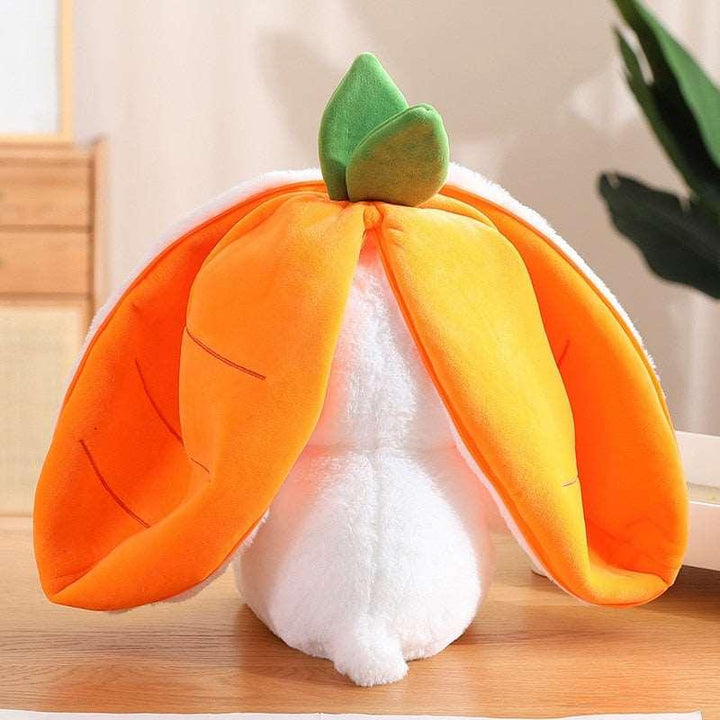 18cm Cosplay Strawberry Carrot Rabbit Plush Toy Stuffed Creative Bag into Fruit Transform Baby Cuddly Bunny Plushie Doll For Kid - Brand My Case