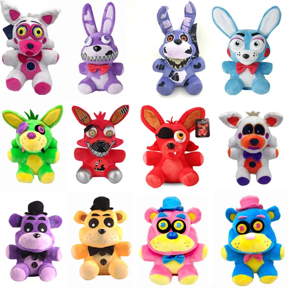 18cm FNAF Purple Plush Nightmare Bonnie Plush Toys Five Nights at Fredy Bonnie Peluche Toys Soft Stuffed Animal Dolls Kids Gifts - Brand My Case