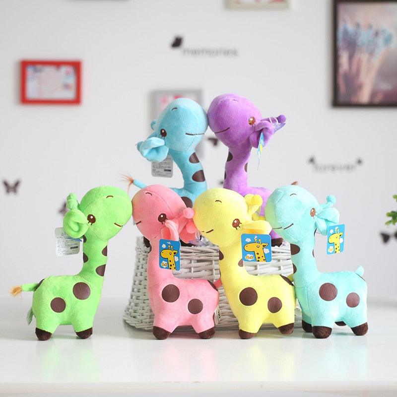 18cm/25cm Cute Giraffe Plush Toy Pendant Soft Deer Stuffed Cartoon Animals Doll Baby Kids Toys Christmas Birthday Colorful Gifts - Brand My Case