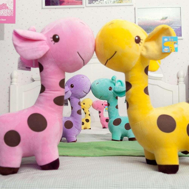 18cm/25cm Cute Giraffe Plush Toy Pendant Soft Deer Stuffed Cartoon Animals Doll Baby Kids Toys Christmas Birthday Colorful Gifts - Brand My Case