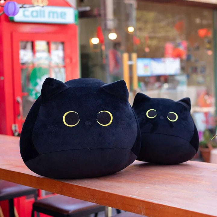 18cm/40cm/55cm Black Cat Shaped Soft Plush Pillows Doll Lovely Cartoon Animal Stuffed Toys Girls Birthday Gifts Ornaments - Brand My Case