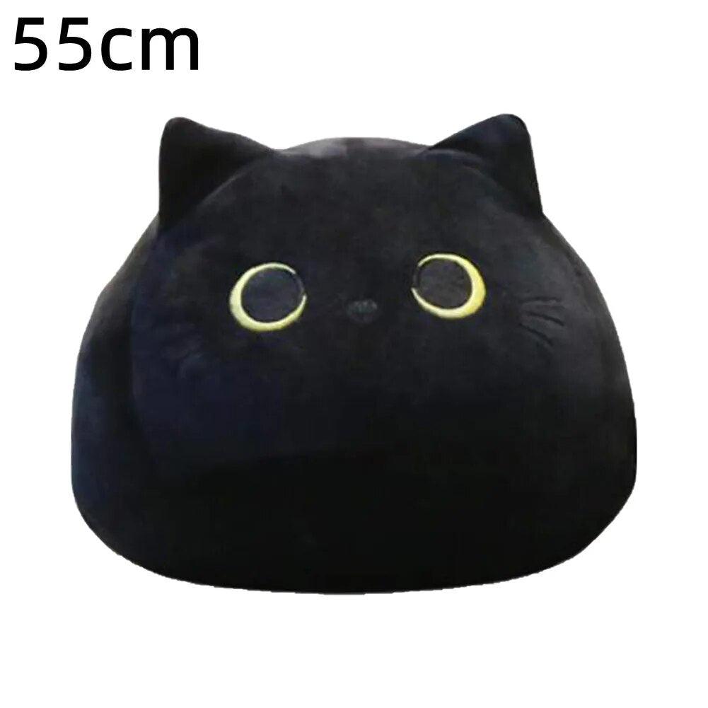 18cm/40cm/55cm Black Cat Shaped Soft Plush Pillows Doll Lovely Cartoon Animal Stuffed Toys Girls Birthday Gifts Ornaments - Brand My Case