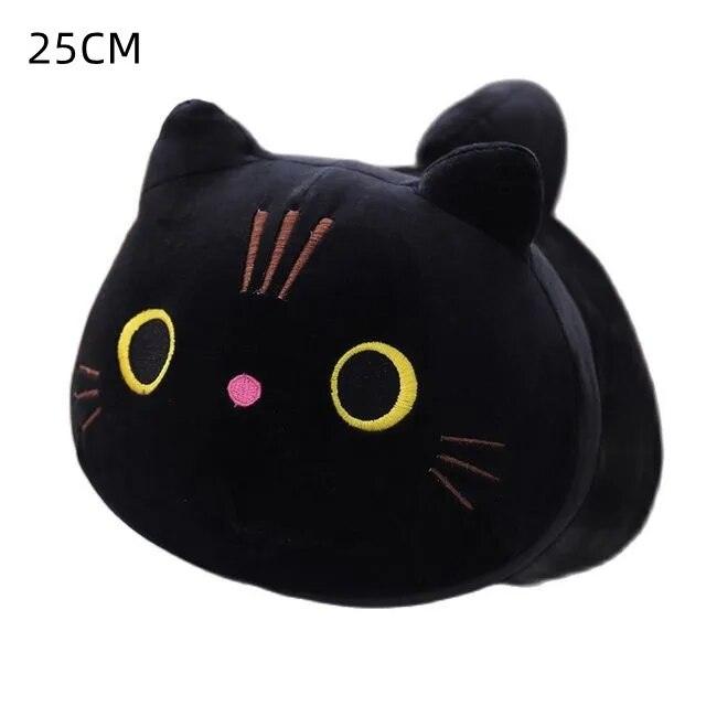 18cm/40cm/55cm Black Cat Shaped Soft Plush Pillows Doll Lovely Cartoon Animal Stuffed Toys Girls Birthday Gifts Ornaments - Brand My Case