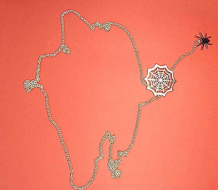 18k Gold Spider Necklace | Spider Charm Pendant | Halloween Necklace - Brand My Case