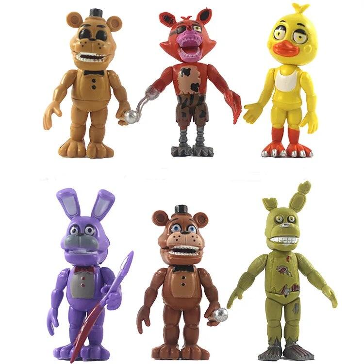 18pcs/set FNAF Action Figure Five Nights At Freddy's Toys Sister Location Chica Mangle Foxy Puppet Gold Freddy Fazbear Figures - Brand My Case