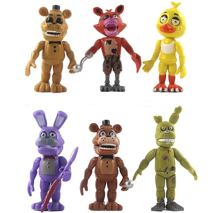18pcs/set FNAF Action Figure Five Nights At Freddy's Toys Sister Location Chica Mangle Foxy Puppet Gold Freddy Fazbear Figures - Brand My Case