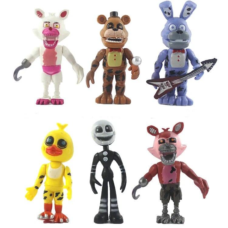 18pcs/set FNAF Action Figure Five Nights At Freddy's Toys Sister Location Chica Mangle Foxy Puppet Gold Freddy Fazbear Figures - Brand My Case