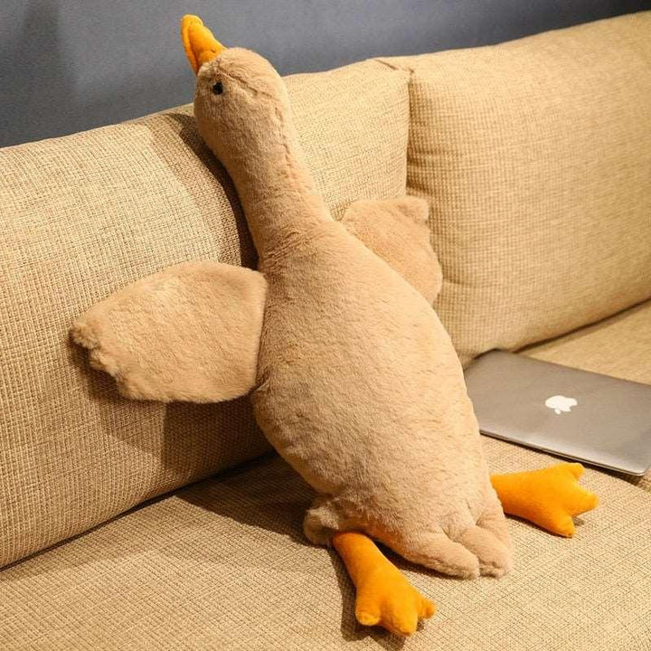 190cm Giant Long Plush White Goose Toy Stuffed Lifelike Big Wings Duck Hug Massage Throw Pillow Boyfriend Cushion For Girl - Brand My Case