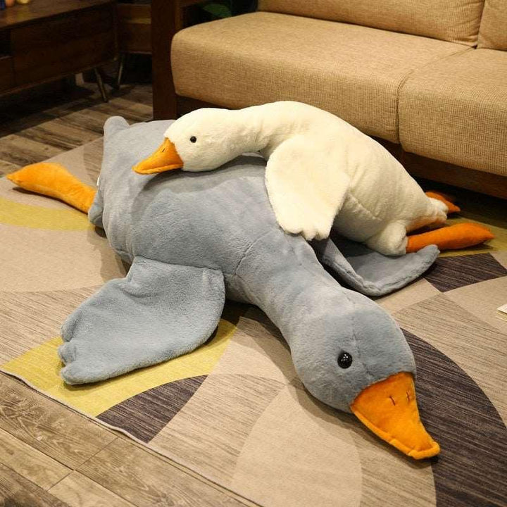 190cm Giant Long Plush White Goose Toy Stuffed Lifelike Big Wings Duck Hug Massage Throw Pillow Boyfriend Cushion For Girl - Brand My Case