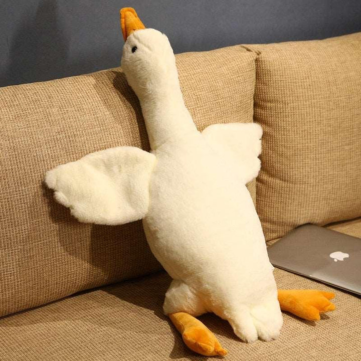 190cm Giant Long Plush White Goose Toy Stuffed Lifelike Big Wings Duck Hug Massage Throw Pillow Boyfriend Cushion For Girl - Brand My Case