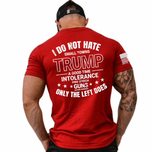 Men Cotton Trump T-Shirt with Bold Slogan