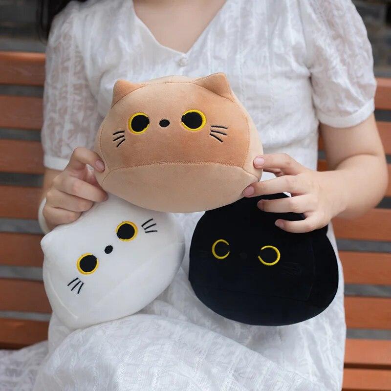 1pc 18-25CM Kawaii Cartoon Animal Plush Toys Black Cat Panda Pig Elephant Frog Dinosaur Stuffed Soft Baby Doll Kids Lovely Gifts - Brand My Case