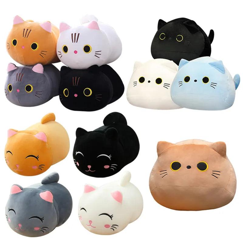 1pc 18-25CM Kawaii Cartoon Animal Plush Toys Black Cat Panda Pig Elephant Frog Dinosaur Stuffed Soft Baby Doll Kids Lovely Gifts - Brand My Case